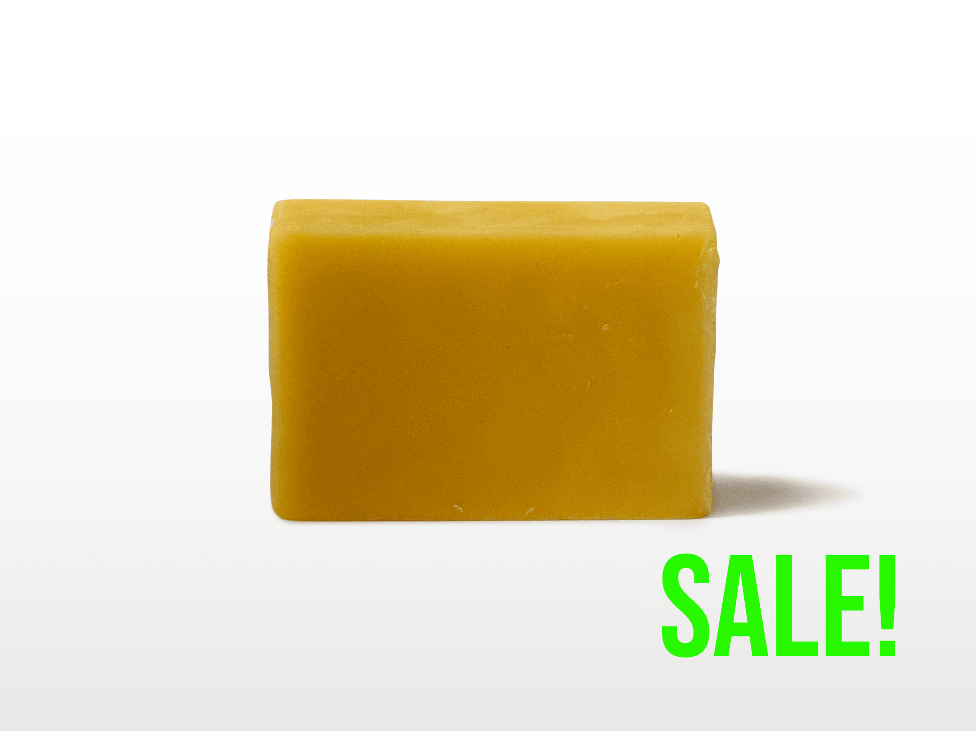 A bar of golden yellow wax